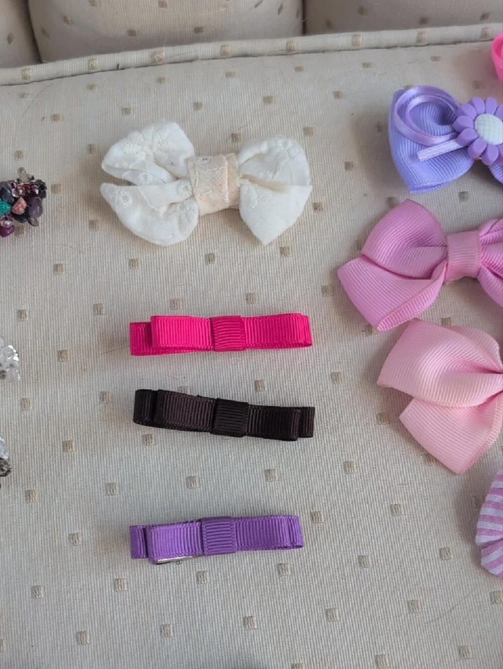 Sparkle Sequin Hair Bows for Girls - Pink Mix